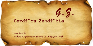 Gerócs Zenóbia névjegykártya