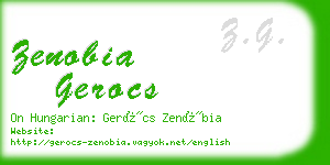 zenobia gerocs business card